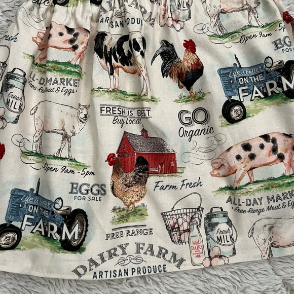 New Handmade Toddler Life on Farm Skirt - Picture 2 of 3